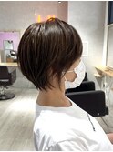 まとまり抜群☆透け感ショート【カドワキ】