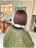 丸みボブ 切りっぱなし ミニボブ