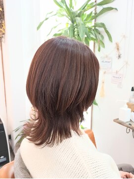 ラグラスヘア(LAGRAS HAIR) くせ毛を活かしたマロンブラウンのウルフカット☆