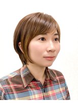 黄ぐまくん美容室 ショート レイヤー