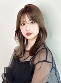 韓国ヘアくびれ前髪顔まわり小顔ブリーチなし透明感10代20代30代