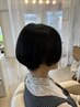カット＋輝髪縮毛矯正＋トリートメント（ショートヘア限定）