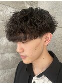 メンズマッシュ波巻きスパイラルパーマメンズパーマ