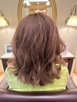 松本平太郎美容室 銀座本店 イノアカラー×ピンクベージュ/30代40代50代60代