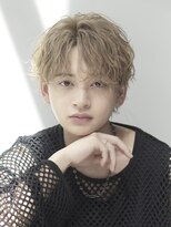 オーシャントーキョー 渋谷神南(OCEAN TOKYO)&nbsp;メンズセンターパートサーフカールミルクティーベージュ