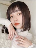 大人ショートボブグレイカラー白髪染め白髪ぼかしハイライト40代