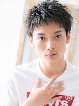 グルーミングサロン バーバー キャッスル 北浦和西口(Grooming salon Barber Castle) 10代20代くせ毛風ダークアッシュ束感ショートY北浦和