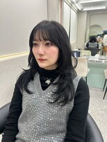 ロンド マーレ 天神大名店(Lond mare) 小顔に見せるヘア/ワンレン/ボブウルフ/ネビージュ/黒髪