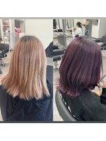 ガルボヘアー 桟橋店(garbo hair)&nbsp;ブドウカラー艶髪かわいい暗髪