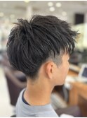 ツーブロックショート