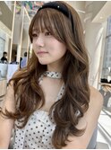 【MINX】顔周り似合わせカット＋デザインカラーベージュ_表参道
