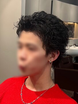 ゴールドシブヤ(GOALD SHIBUYA) 【リアルお客様スタイル】黒髪オールバックスパイキーショート