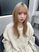 ロンド マーレ 天神大名店(Lond mare)&nbsp;大人ガーリー/ミディアムレイヤーカット/似合わせカット