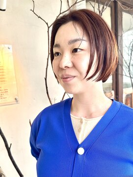 フランジェッタヘアー(Frangetta hair) 上品&艶感Bob♪担当野坂