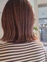 オーク たまプラーザ(OAK)&nbsp;切りっぱなしボブ×ピンクブラウン