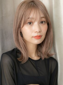カバーヘア 上尾西口店(COVER HAIR) ハイトーンカラー淡いピンククラゲカットウルフパーマ20代30代X
