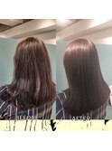 ツヤ髪ロング【髪質改善・縮毛矯正・白髪染め・白髪ぼかし】
