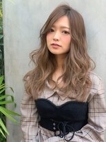 クーエフー(coo et fuu)&nbsp;ロングヘア×デジタルパーマ　大人可愛いハイトーン立体感