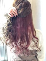 セシルヘアー 神戸元町店(Cecil hair)&nbsp;インナーカラーREDピンク