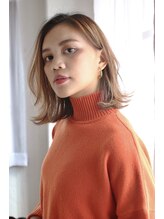 エアー 大阪(AIR) ☆air-OSAKA☆山本莉子☆外ハネボブアッシュブラウン☆