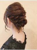 【morio鶴瀬】お呼ばれセットオシャレ編み込み