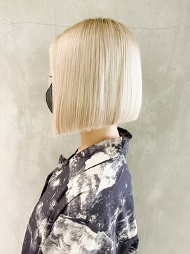 アルバム 渋谷パルコ(ALBUM) ブロンドぷつボブ_エアリーミディショートパーマ_ba312693
