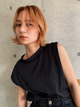 オーダーワン(OORDER1) ハイトーンオレンジ×外ハネボブ