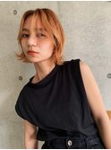 ハイトーンオレンジ×外ハネボブ