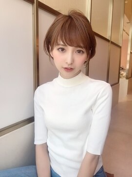 アフロート ギンザ(AFLOAT GINZA) 【小鳥居】シルキーベージュ大人可愛いボブショート前上がりボブ