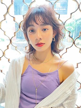 ロイジー(roijir) 表参道 roijir くびれショート×パープルカラー