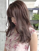 ブラウン(Brown)&nbsp;ラベンダーグレージュ ロングヘア / アディクシーカラー