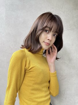 メゾンドイギー(MAISON de IGGY) ワンカールで作るツヤ髪ショコラベージュ#似合わせカット