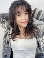 コフィー バイ メルト 吉祥寺(cofy by melt) 《中澤彩乃》ミディアムブリーチなしショコラブラウン前髪韓国風