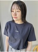 20代30代くびれボブ小顔ブリーチなし韓国ヘアアッシュブラック