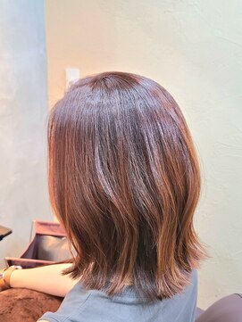 シェルビー 新宿(SHELBe) 韓国エギョモリ×ワンレンスタイル[新宿/髪質改善/ヘッドスパ]