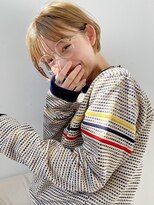 フィルムス 表参道(FILMS)&nbsp;レイヤーカット/ウェットへア/オリーブベージュ/表参道