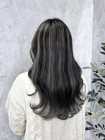 デミヘアー(Demi hair)&nbsp;ハイライト×波巻きウェーブ