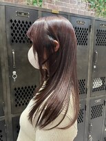 ネウィ ジャム 町田(newi JAM)&nbsp;ワンレンボブ前下がりショート内巻きワンカール鎖骨ミディアム