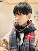 ヒト(hito) 大人可愛い大人美人小顔カットふんわりカールショコラアッシュ