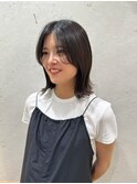 外ハネボブ グレージュカラー 