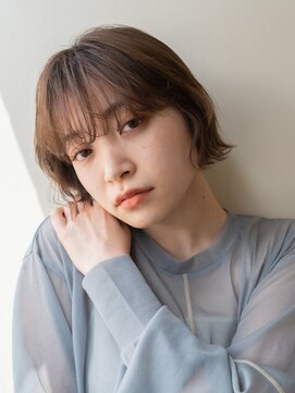 ピズム(PISM) ショコラアッシュ/ショートボブ/ベビーバング/ワイドバング