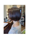 20×30×40代×似合わせカット×暗髪カラー×ツヤ感UP×ボブ