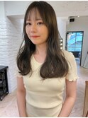 透明感髪質改善ベージュダブルカラーミルクティーグレージュ
