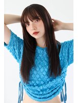 ヘアサロン ガリカ 表参道(hair salon Gallica)&nbsp;[河原塚七海]暗髪でも重たく見えない透明感オリーブベージュ