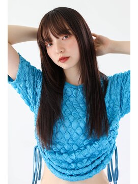 ヘアサロン ガリカ 表参道(hair salon Gallica) [河原塚七海]暗髪でも重たく見えない透明感オリーブベージュ