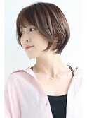 レイヤードショートボブ