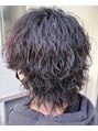 ビカムメンズヘアー 栄店(become men's hair)&nbsp;波巻きスパイラルパーマのウルフヘアはエモさ抜群！メンズ/黒髪