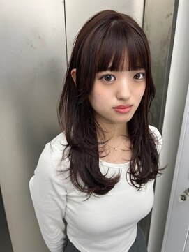 ビューナゴヤ 名駅(VIEW NAGOYA) レイヤーカット/似合わせカット/前髪カット/レッドブラウン