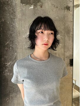 ハマモト ウルフボブパーマ