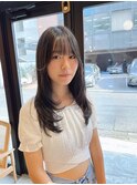 髪質改善縮毛矯正レイヤーカット顔周り前髪韓国ミニウルフ錦糸町